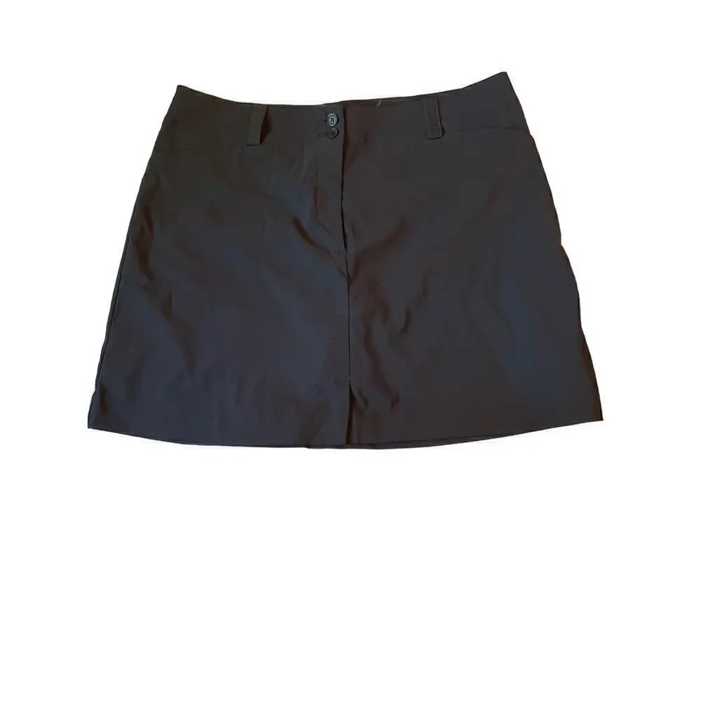 Nike Golf Skort 16 Black Dri-FIT Active Performance‎ Athletic Golfcore